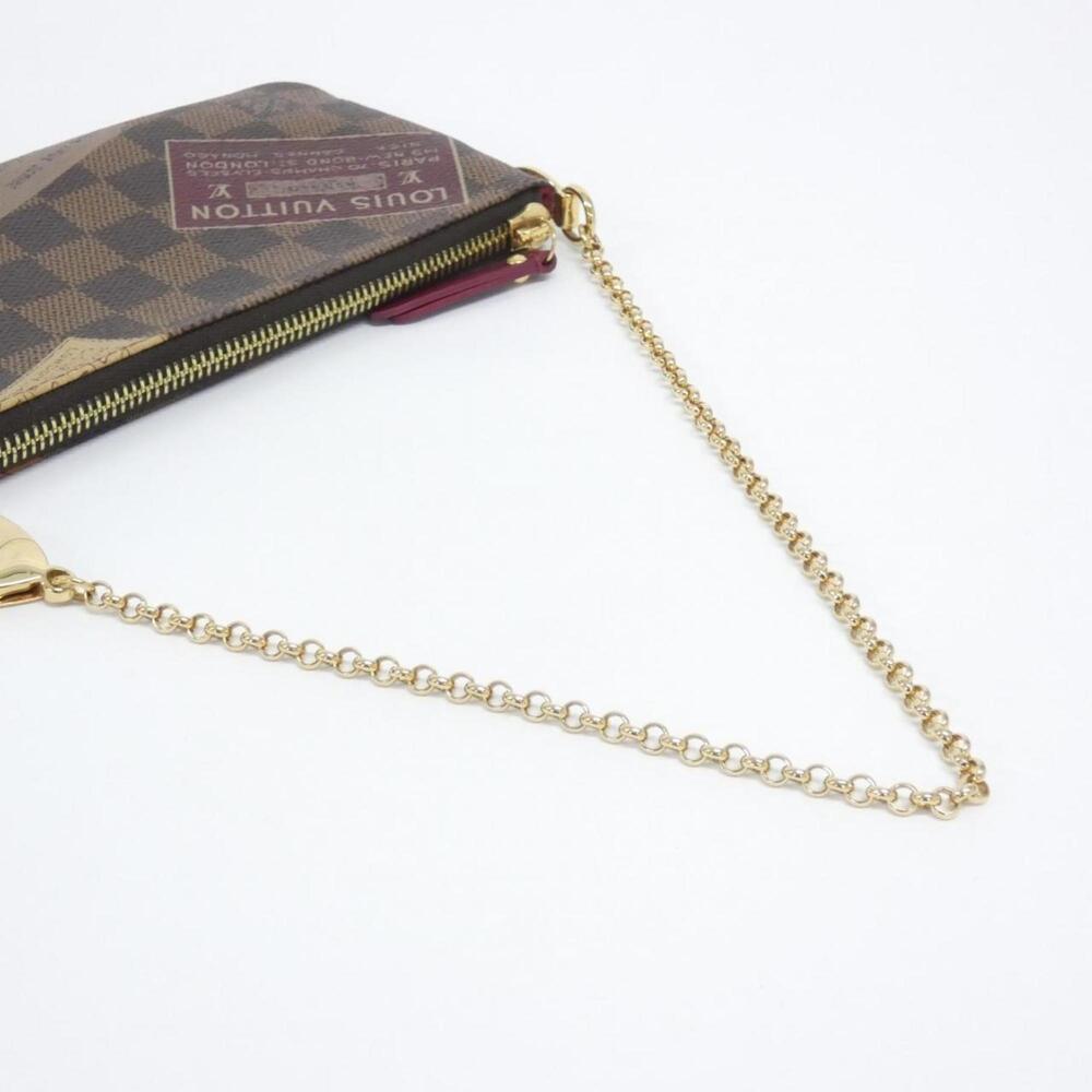 LOUIS VUITTON Brown Damier Pochette Pouch - Picture 7 of 8